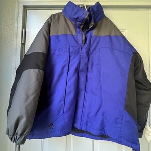 Maxam Mountain parka color blocking Mens fleece lining Jacket Size Large